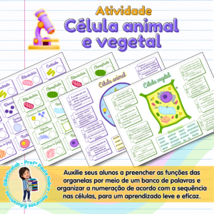 Atividade - Célula Animal e Vegetal