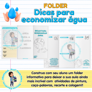 Folder - Dicas para economizar água