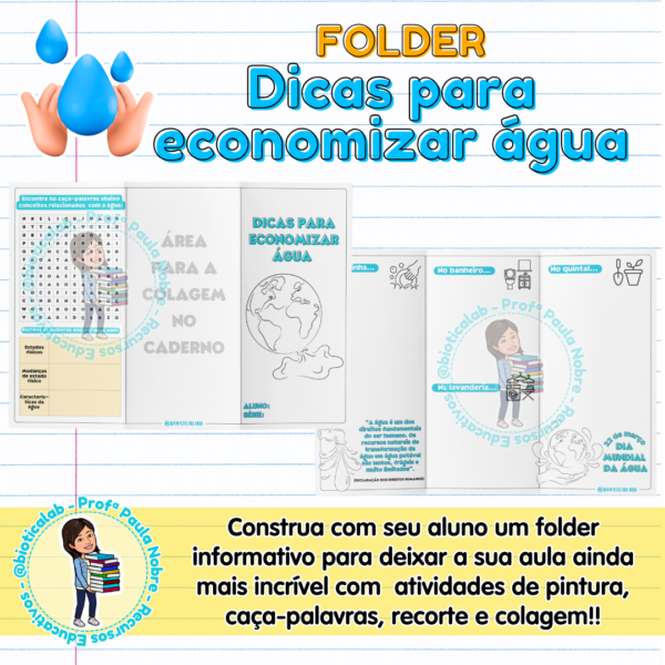 Folder - Dicas para economizar água