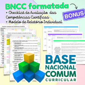 BNCC FORMATADA + Checklist Avaliação das Competências Científicas + Modelo Relatório Individual