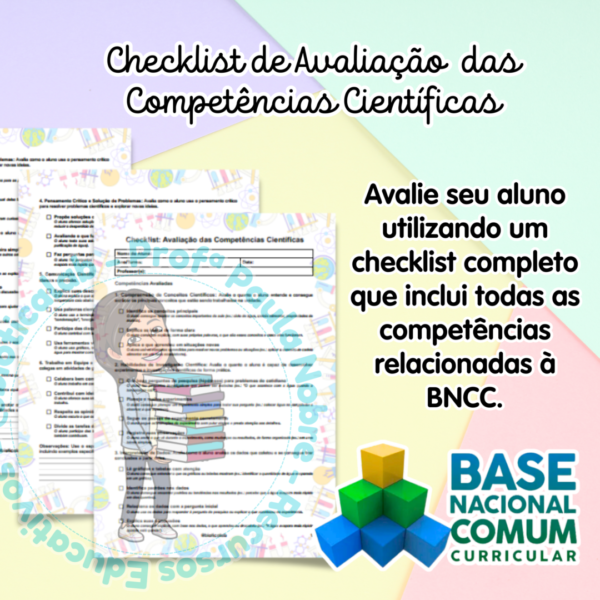 BNCC FORMATADA + Checklist Avaliação das Competências Científicas + Modelo Relatório Individual - Image 2