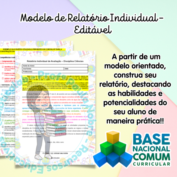 BNCC FORMATADA + Checklist Avaliação das Competências Científicas + Modelo Relatório Individual - Image 3